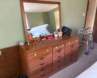 . . . with matching mirrored dresser