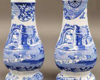 Spode Italian Blue & White Salt & Pepper Shakers