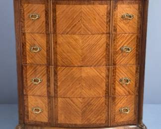 Antiq. Italian Neoclassical Inlay Chest of Drawers