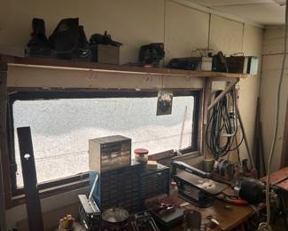 Sanders, scroll saw, electric motors