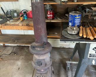 Cast iron heat stove complete