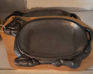 Cast iron steak plates