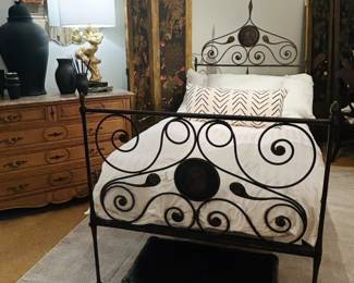 Antique Iron European Bed