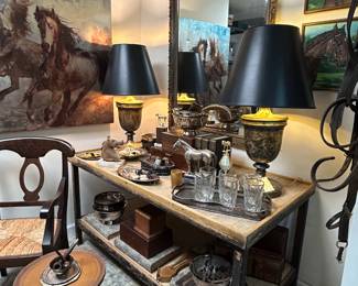 Equestrian , Silver , and Cigar Boxes
