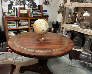 Antique inlayed table