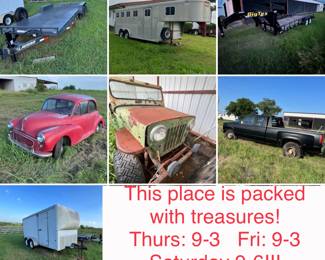So manye cool things… and pre-sales are available on the above large items ONLY such as vehicles & trailers!!! Contact me by phone or text  for more info or to set up an appointment to view these big items currently available at special pre-sale pricing!  Give me a call today: (773)844-4332 -Robert-
No items besides the few pictured large items above will be pre-sold… Everything else will be “first come first served” when we open on Thursday morning.