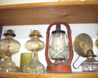 Some of the various lamps and lantern