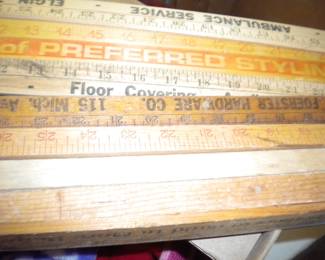 Advertising yard sticks