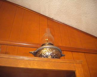 Hanging lamp originally in the OLD "Old Coupland Inn" located in Coupland Texas