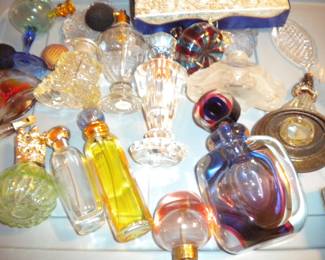 SOME of the perfume bottle collection