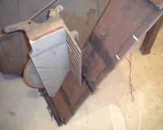 Antique saw and miter box combo