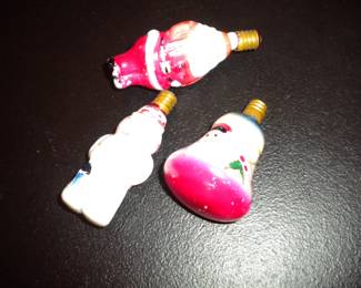 Antique Christmas tree bulbs  photo has a glare