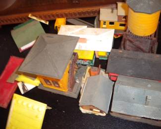 Plastic vintage train accessories