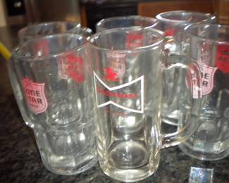 Beer mugs some slightly faded