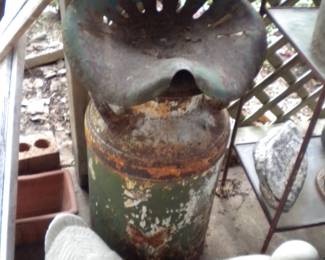 Milk can/tractor seat stool