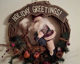 Lots of Christmas wreaths
