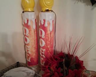 Vintage Christmas blow molds