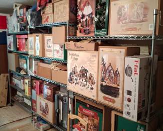 Lots of Christmas decorations