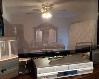 At least five televisions