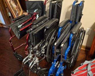Three wheelchairs
