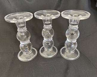 Glass Candlesticks