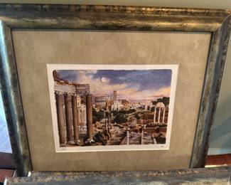 Framed Roman Forum Print