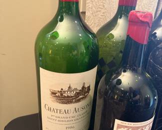 Collection of previously enjoyed bottles and magnums from the wine cellar