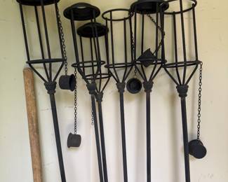 Set of 6 Tiki Torch Holders