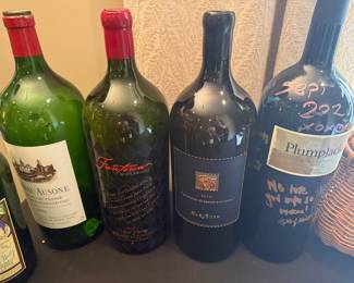 Collection of previously enjoyed bottles and magnums from the wine cellar