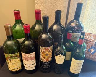Collection of previously enjoyed bottles and magnums from the wine cellar