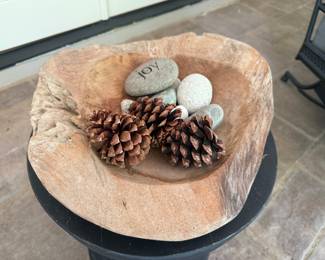 Carved Wood Bowl