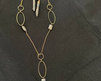 Susan Shaw Necklace & Raw Kyanite earrings (sold separately)