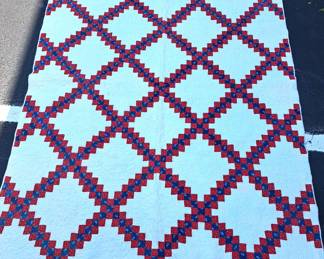 HAND SEWN VINTAGE QUILT