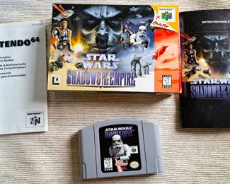 VINTAGE STAR WARS NINTENDO 64 VIDEO GAME LOT