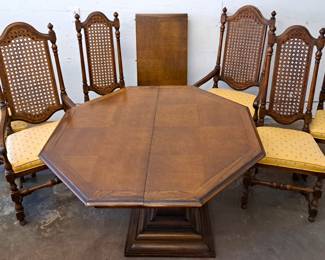 MID CENTURY TABLE & CHAIRS