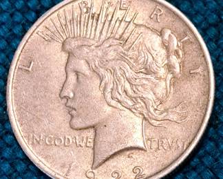 PEACE DOLLAR 1922 NO SHIPPING