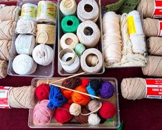 YARN LOT CROCHETING KNITTING