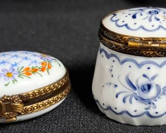 LIMOGES TRINKET BOXES