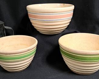 YELLOW WARE MIXING BOWLS