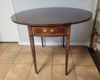 Inlay Drop Leaf Table