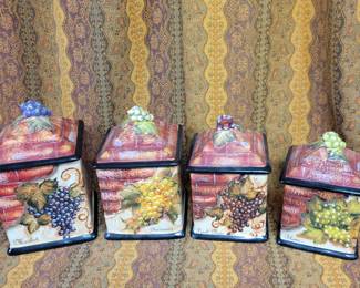 Wine themed Canister