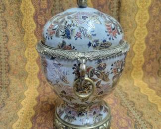 Brass and Pottery Urn