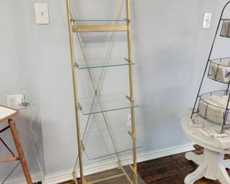Metal Glass Display shelves