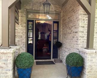 DECORATIVE POTTED TOPIARY STYLE ARTIFICIAL PLANTS
