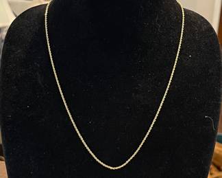 14K GOLD ROPE CHAIN