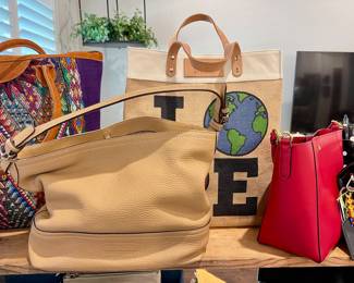 COACH PURSE, LOVE MAKES THE WORLD GO ROUND TOTE