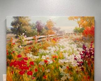 COLORFUL FLORAL WALL ART
