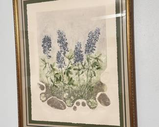 Cynthia December “Texas Spring II” signed and numbered print.
Dimensions with the frame: 29.5”w x 36”h