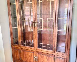 Century Furniture Raymond K Sabota China hutch
Dimensions: 60”w x 16”d x 76.5”h
