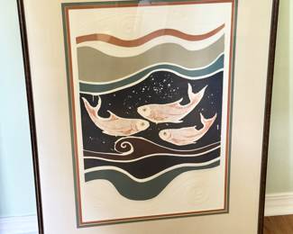 “Surf III” by Cynthia December Signed and Numbered print 81/150
Dimensions with frame: 30”w x 39”h x 1”d